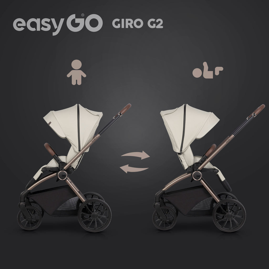 EasyGo Giro G2 2in1 babakocsi - Sand