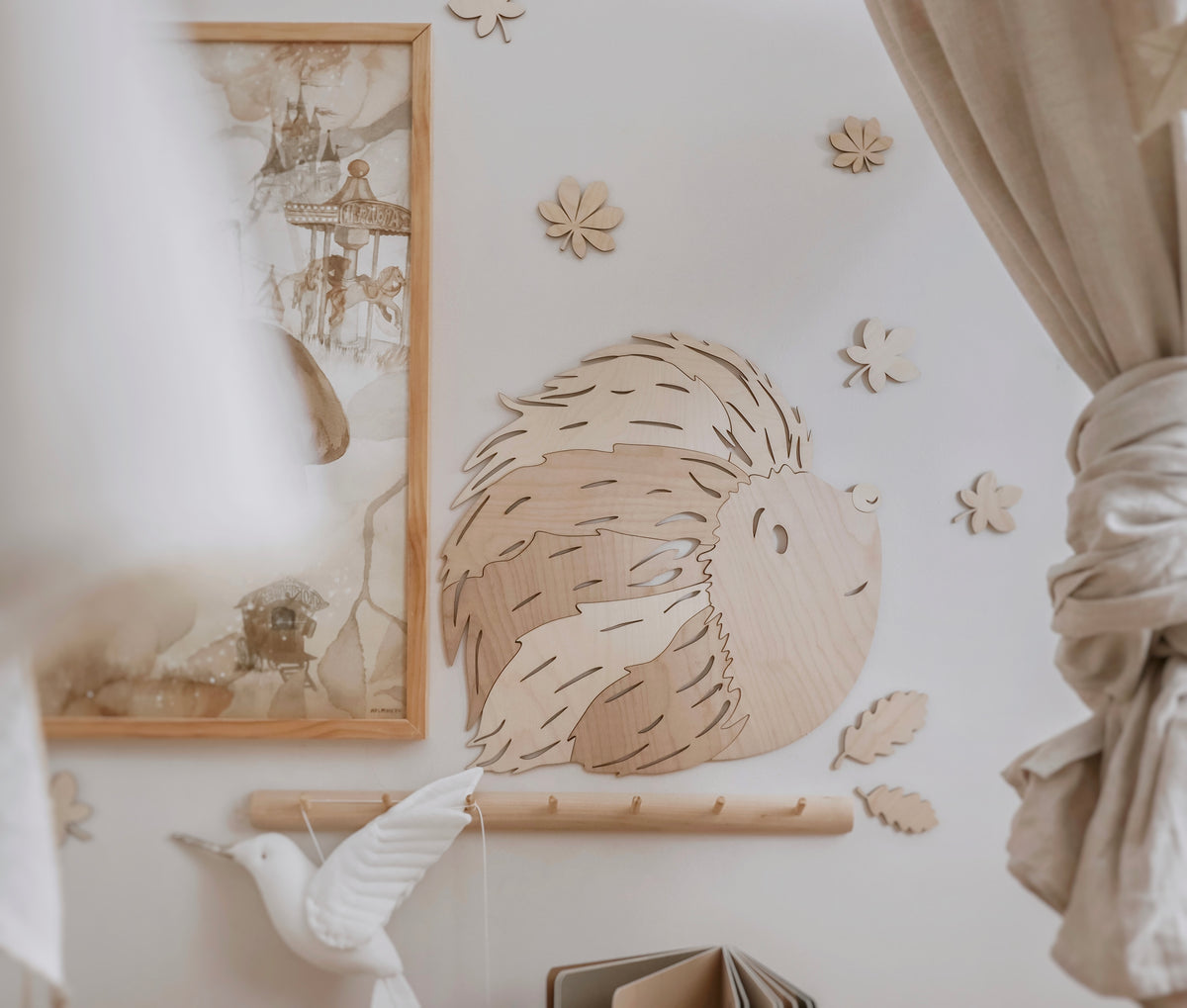 Cut It Now fa sün faldekoráció – Erdei állatok kollekció