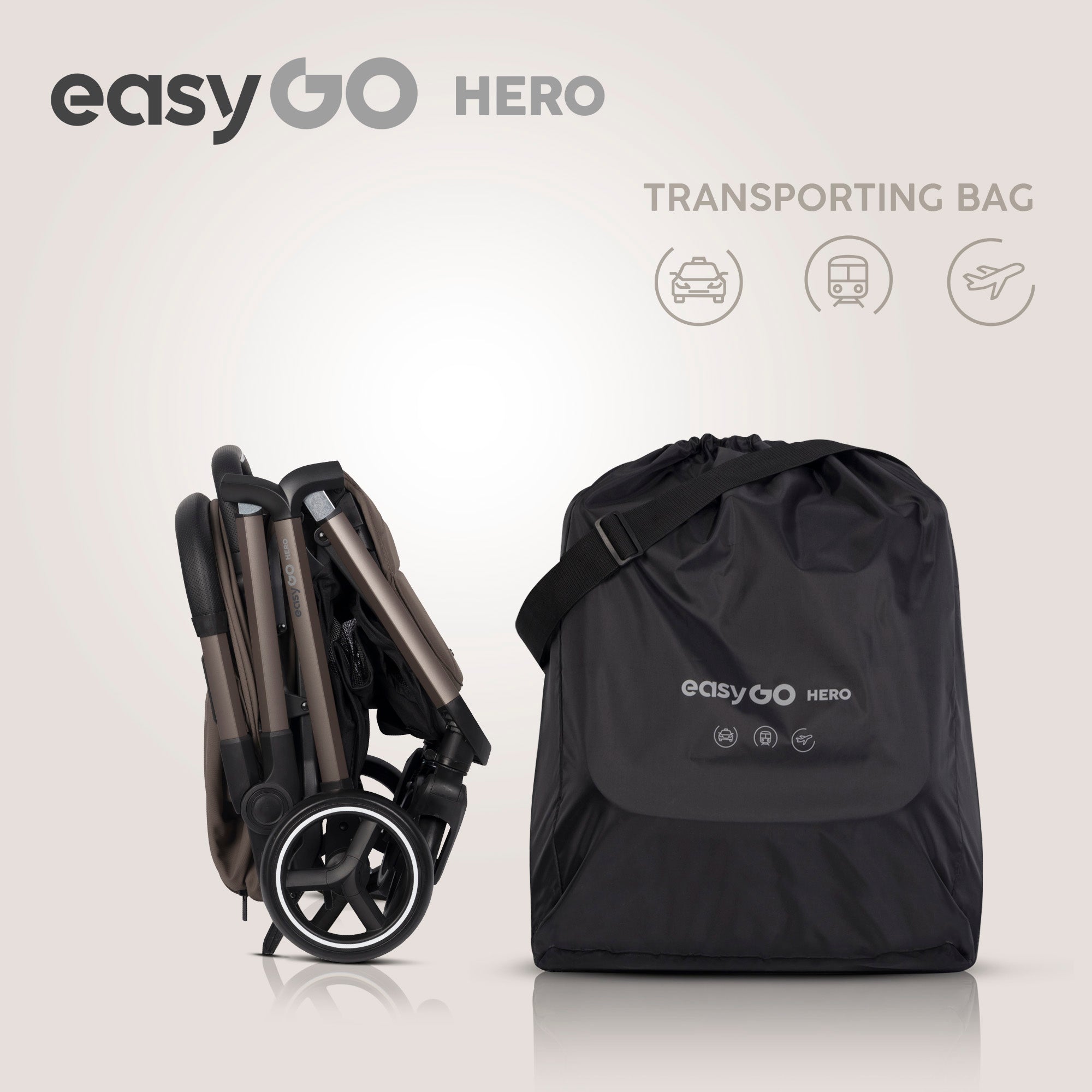 EasyGo Hero sport babakocsi – Mokka