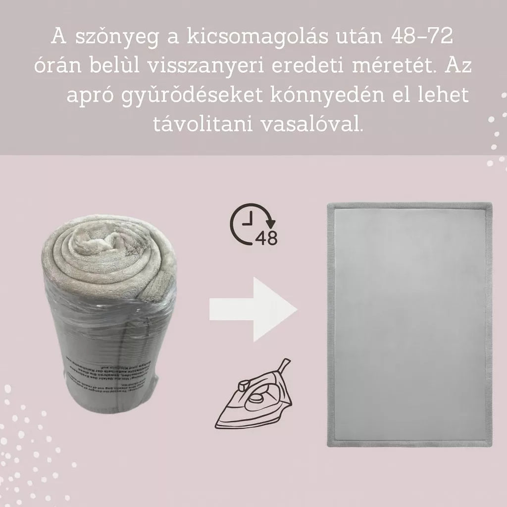 Hakuna matte memóriahabos puha gyerekszőnyeg 150x200 cm - Szürke