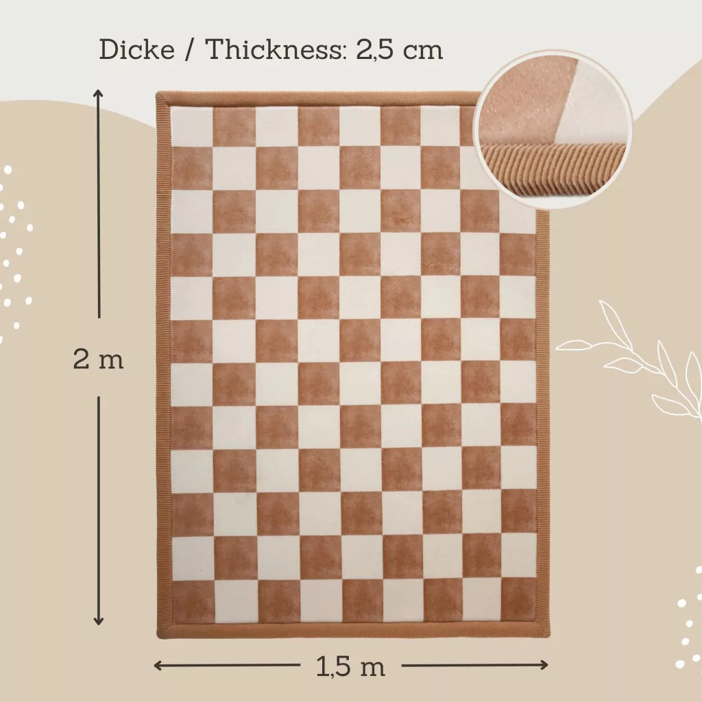 Hakuna matte memóriahabos puha gyerekszőnyeg 150x200 cm - Négyzetek
