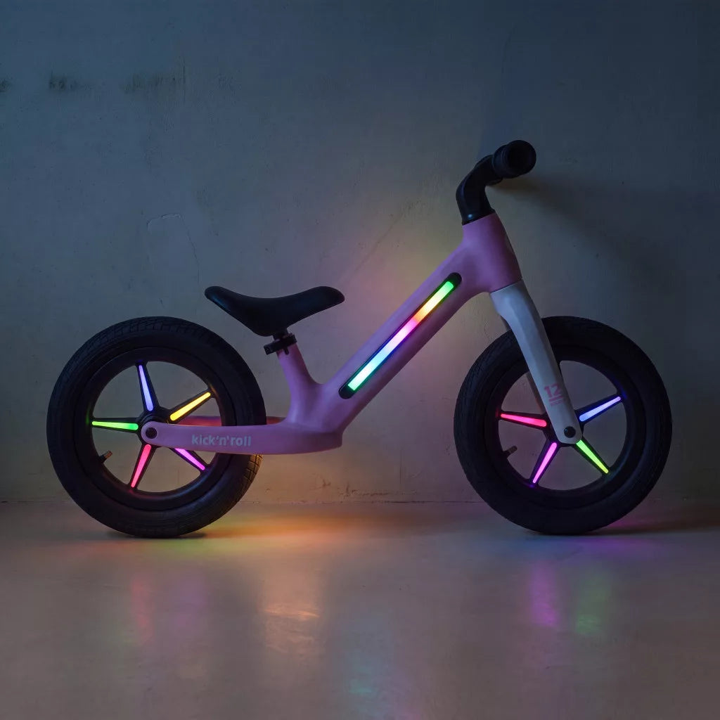 Kick'n'Roll LED-es futóbicikli - Pink