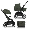 EasyGo Zoya 2in1 babakocsi táskával – Jungle Green