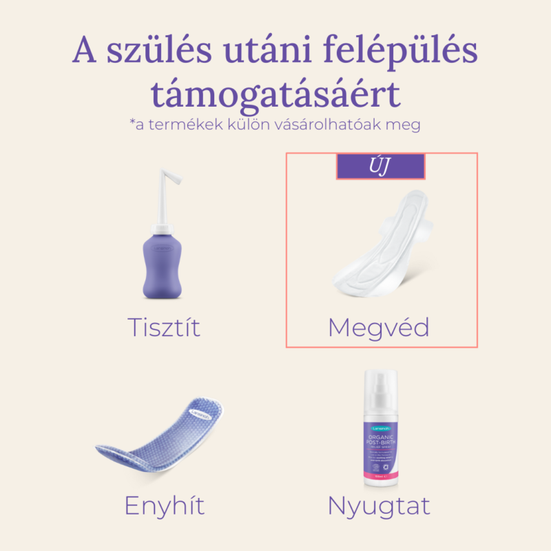 Lansinoh extra nedvszívó szülés utáni betét - O-2 hét - egyesével csomagolt, 10 db