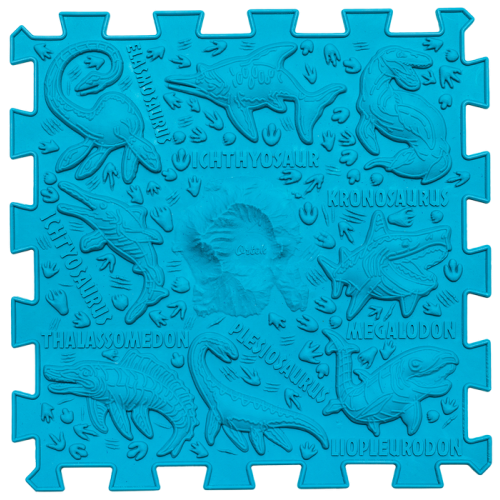 Ortek Dinoszauruszok Puzzle 10 elemből álló masszázs szőnyeg