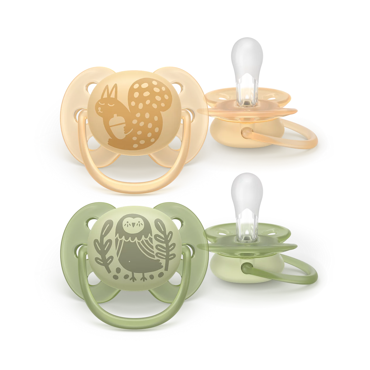 Philips Avent SCF091/46 Ultra Soft cumi 6–18 hó – Mókus és Bagoly (2 db)