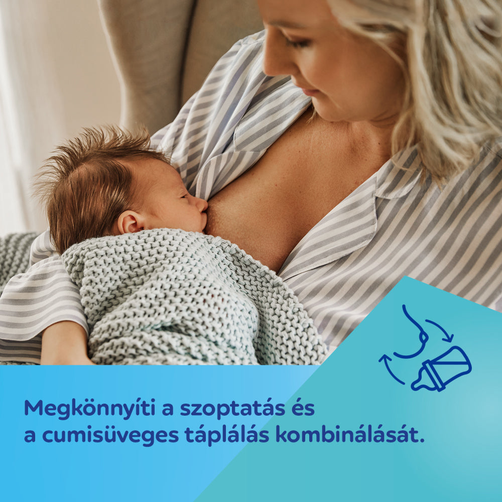 Canpol babies Anti-kólikás cumisüveg EasyStart GOLD 240ml kék