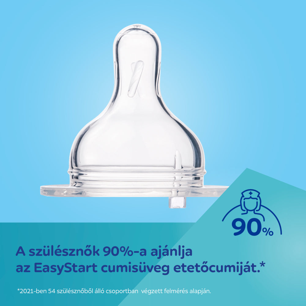 Canpol babies Anti-kólikás cumisüveg világító fogantyúval EasyStart SLEEPY KOALA 240ml pink