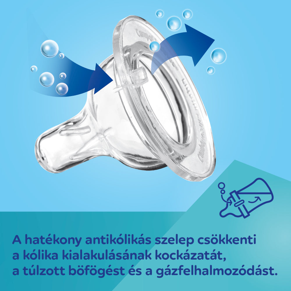 Canpol babies Anti-kólikás cumisüveg világító fogantyúval EasyStart SLEEPY KOALA 300ml pink