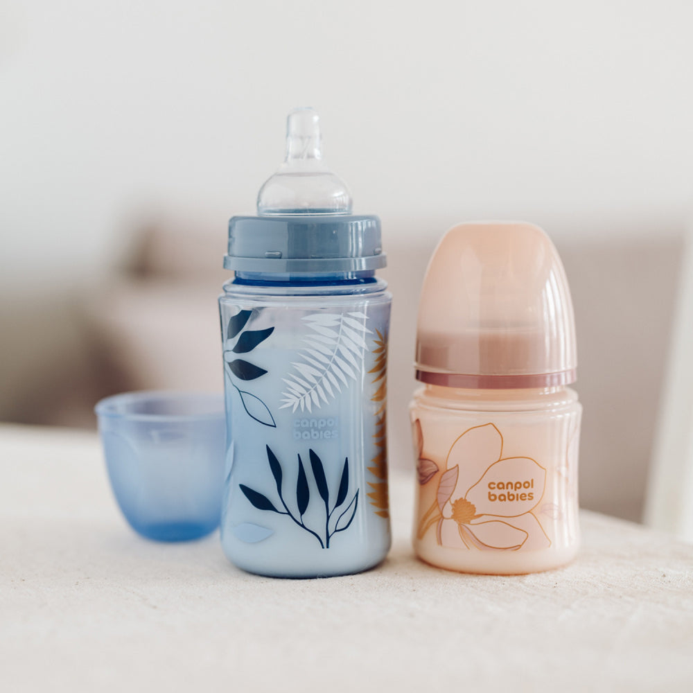 Canpol babies Anti-kólikás cumisüveg EasyStart GOLD 120ml kék