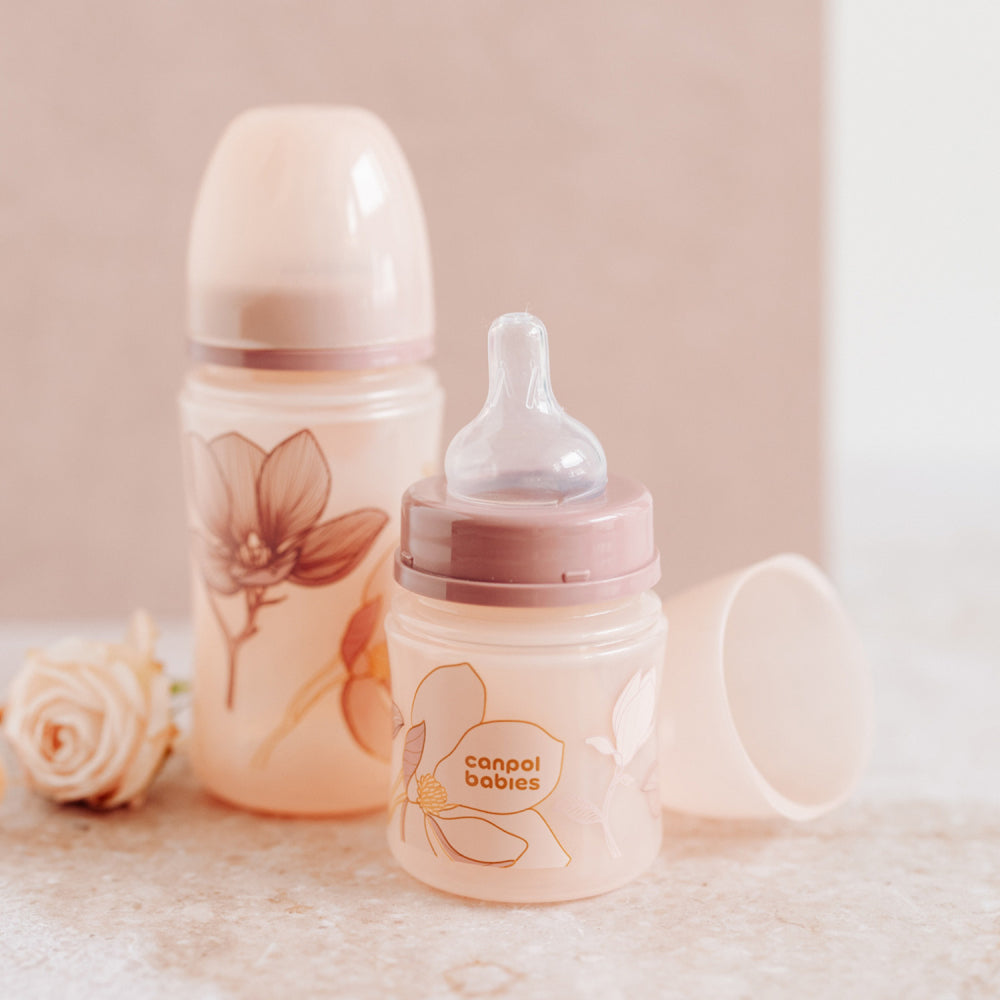 Canpol babies Anti-kólikás cumisüveg EasyStart GOLD 120ml pink