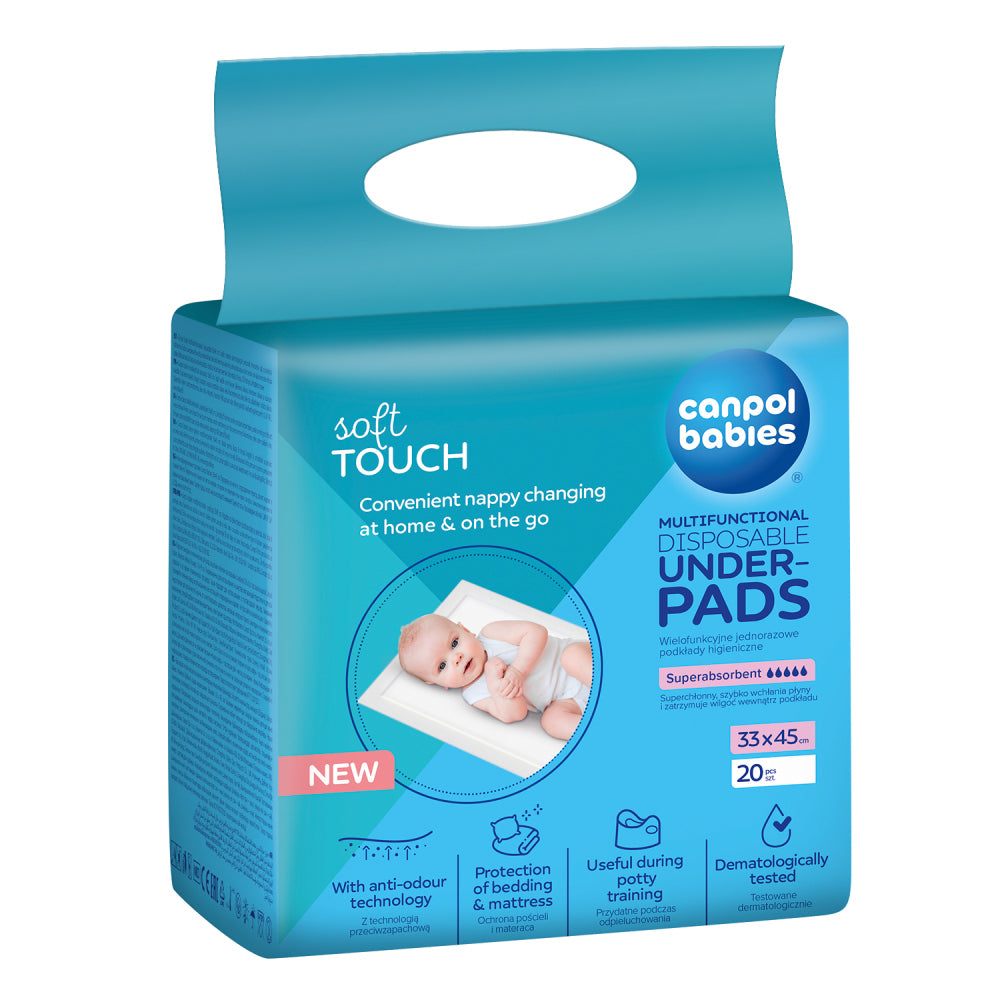 Canpol babies Canpol babies Multifunkciós eldobható alátét 33x45cm 20db