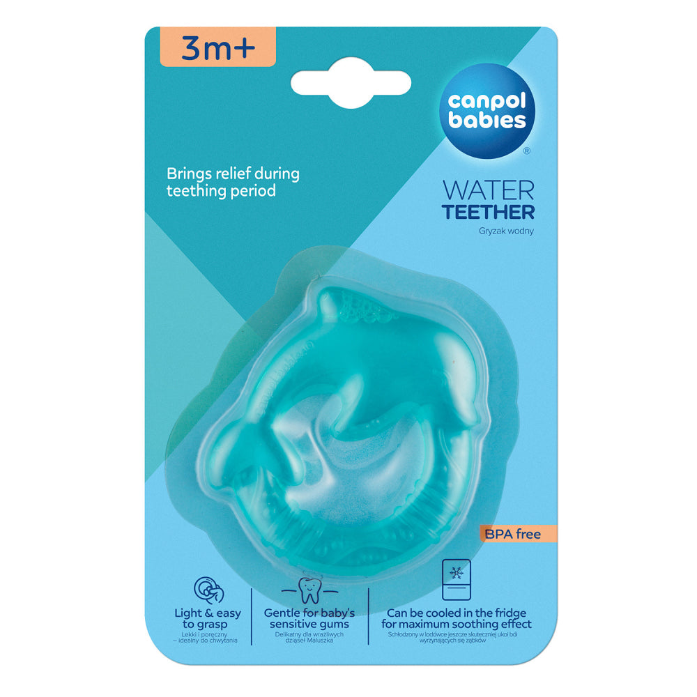 Canpol babies Vízzel töltött hűthető rágóka Delfin