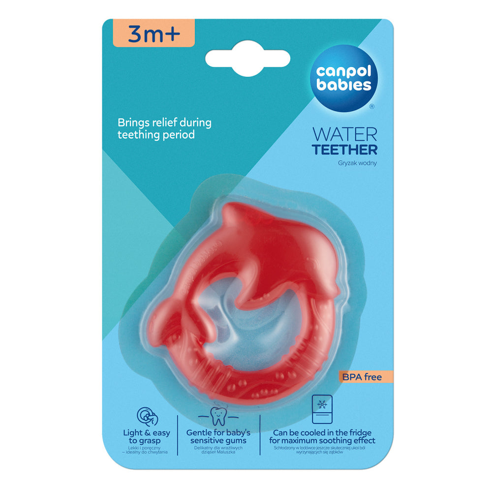 Canpol babies Vízzel töltött hűthető rágóka Delfin