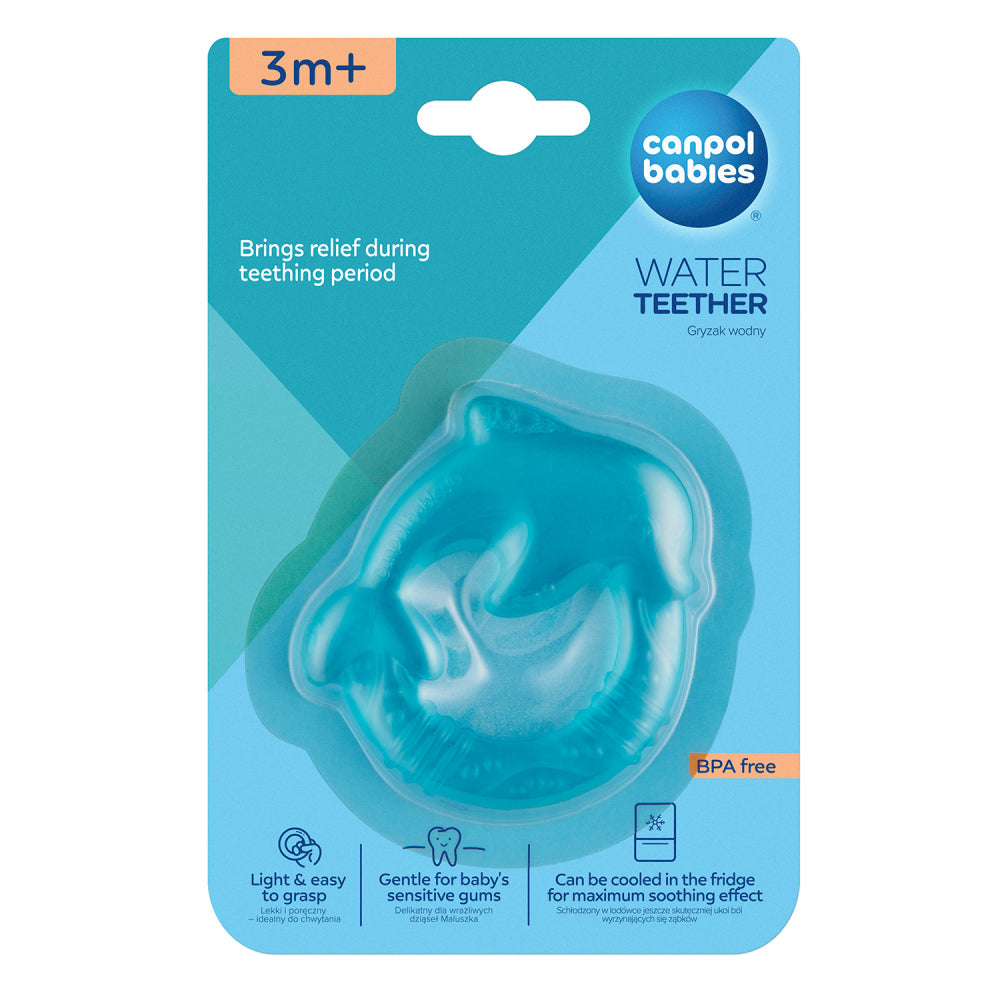 Canpol babies Vízzel töltött hűthető rágóka Delfin