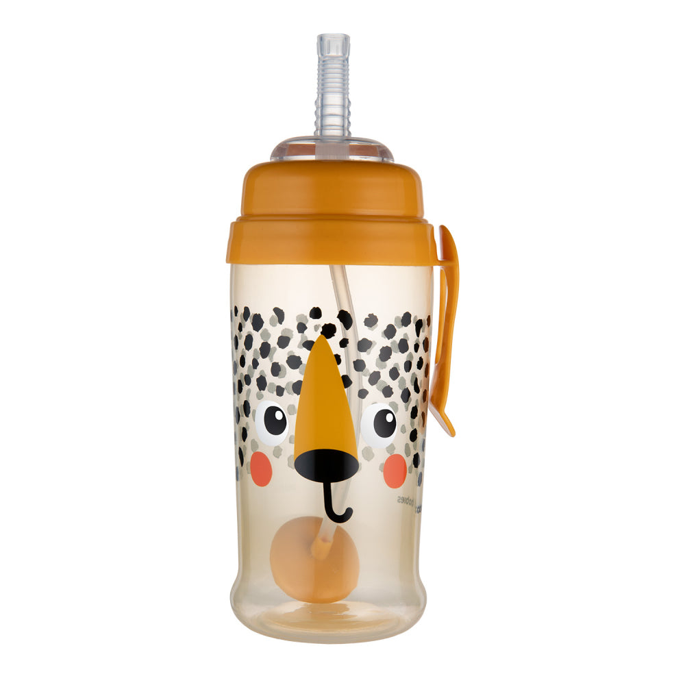 Canpol babies Cseppmentes sport itatópohár súlyozott szívószállal BabiesBoo 350ml gepard