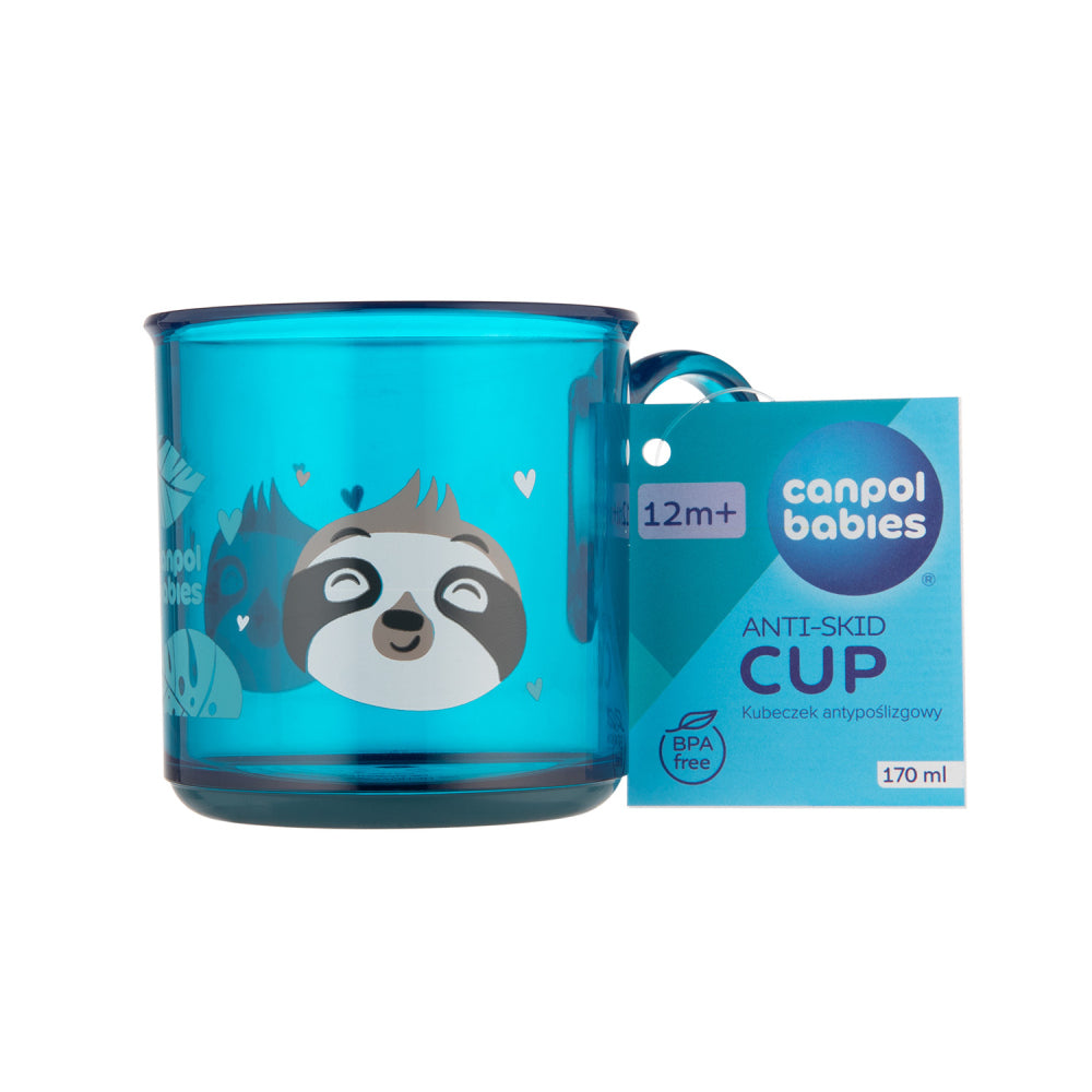 Canpol babies csúszásmentes pohár EXOTIC ANIMALS 170ml kék