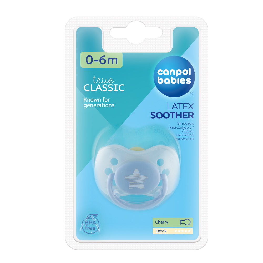 Canpol babies Kaucsuk cseresznye alakú cumi PASTELS 0-6hó 1db