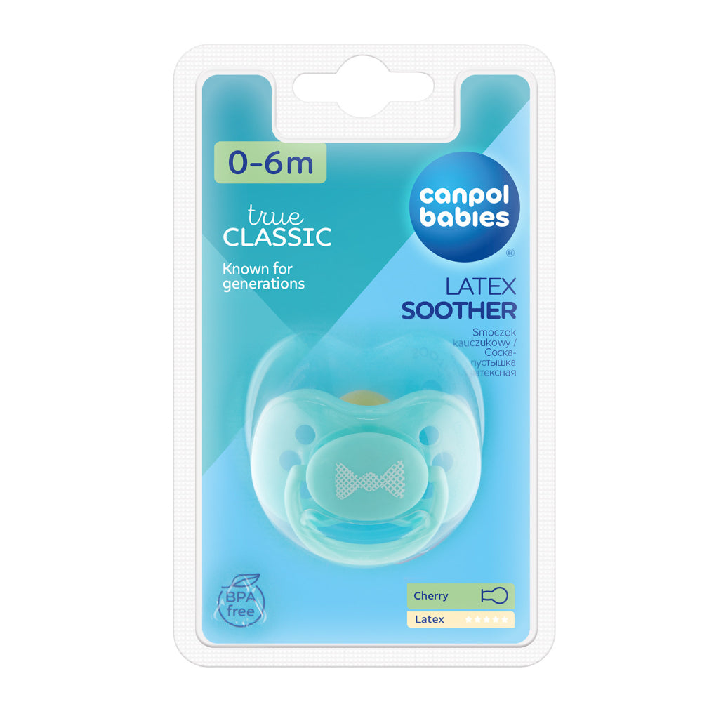 Canpol babies Kaucsuk cseresznye alakú cumi PASTELS 0-6hó 1db
