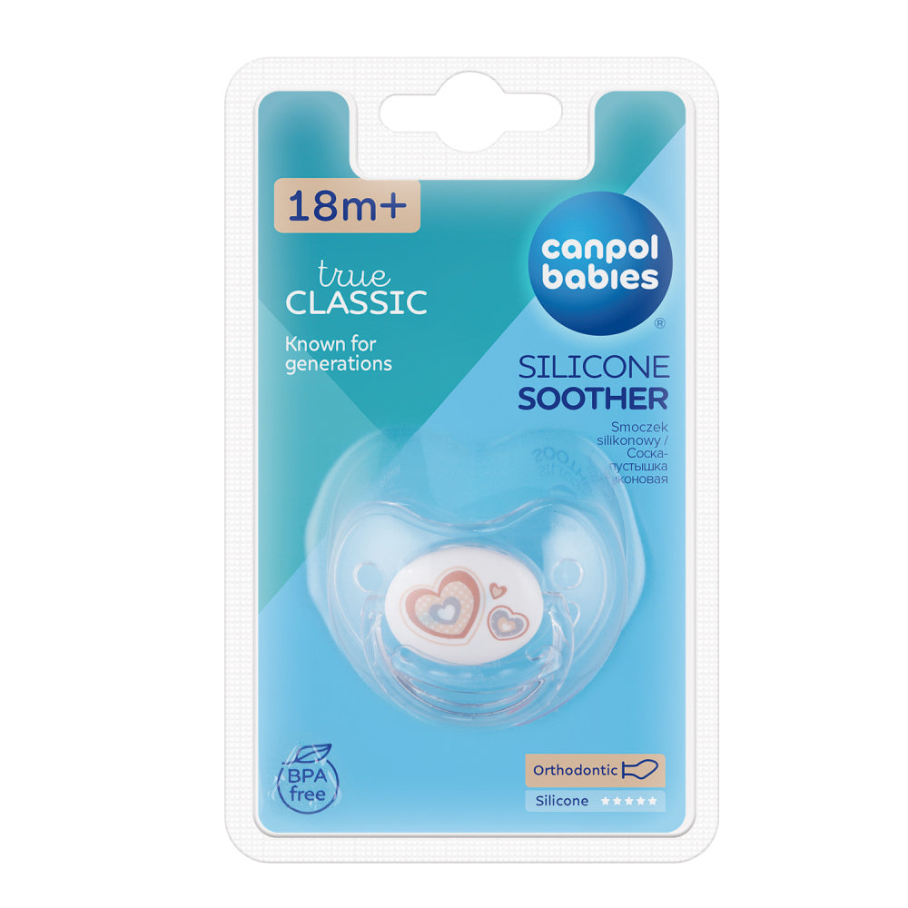 Canpol babies Szilikon anatómiai cumi 18hó+ NEWBORN BABY bézs