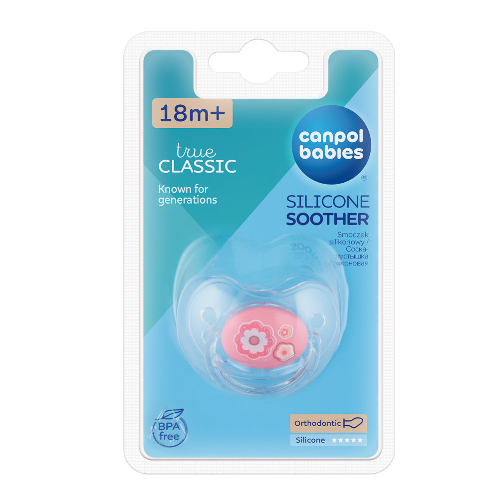 Canpol babies Szilikon anatómiai cumi 18hó+ NEWBORN BABY pink