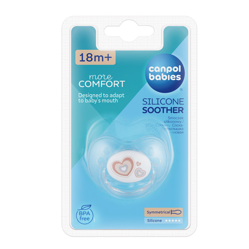 Canpol babies Szilikon szimmetrikus cumi 18hó+ NEWBORN BABY bézs