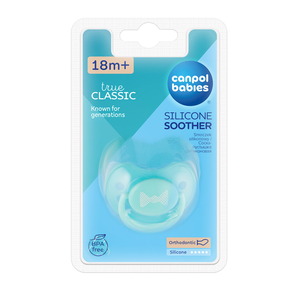 Canpol babies Szilikon anatómiai cumi 18hó+ PASTELS 1db