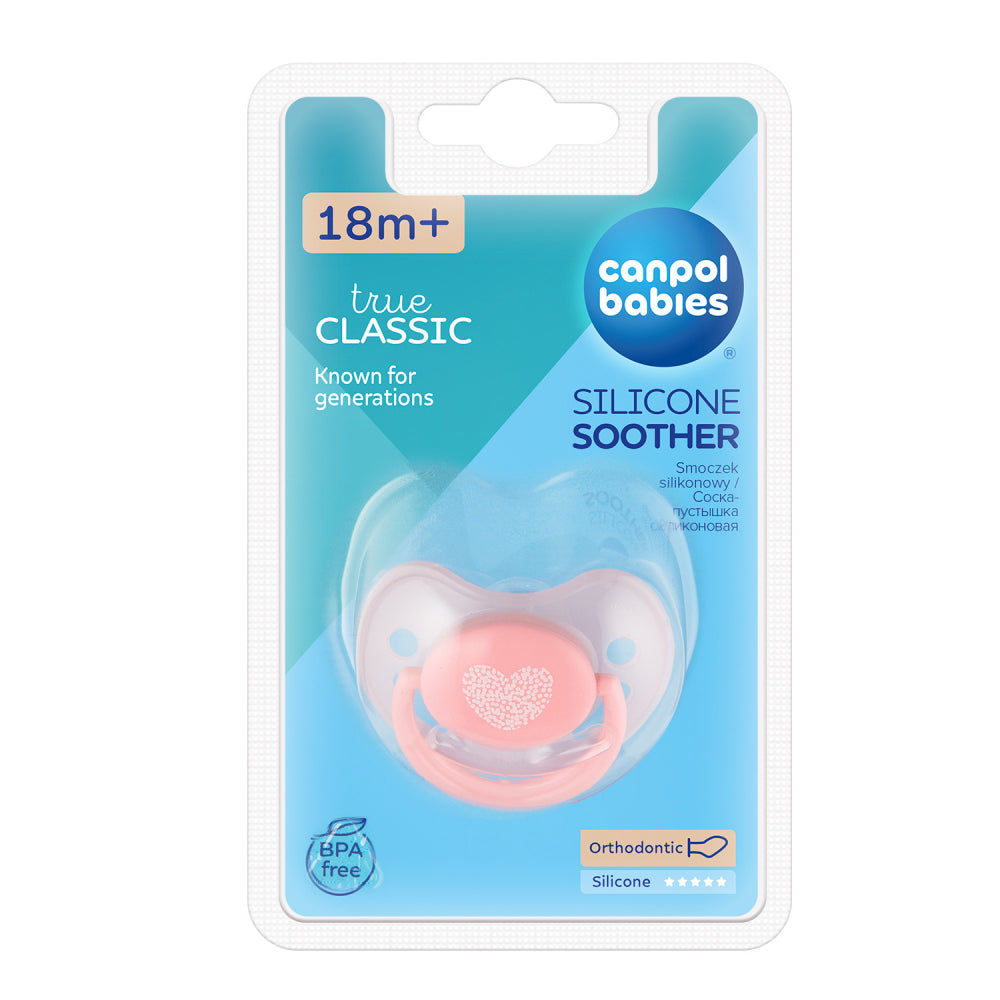 Canpol babies Szilikon anatómiai cumi 18hó+ PASTELS 1db