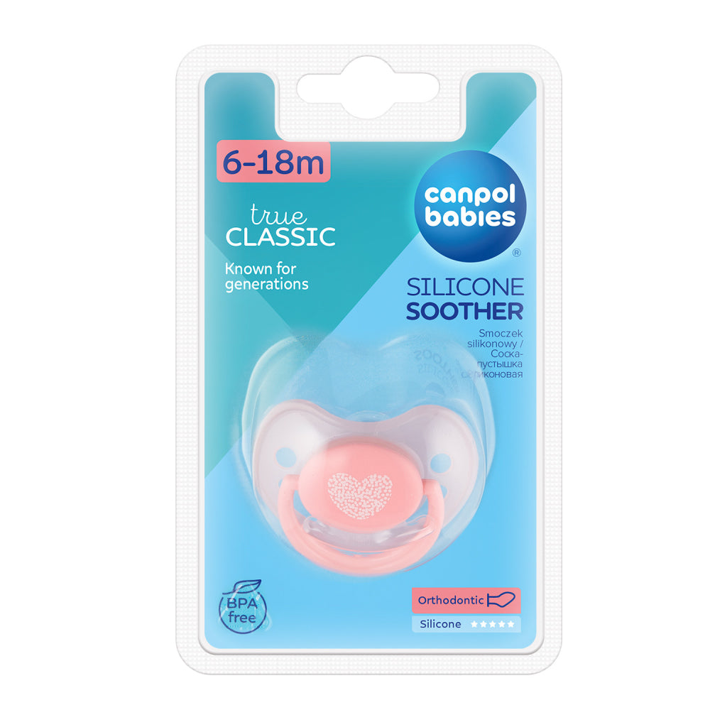 Canpol babies Szilikon anatómiai cumi 6-18hó PASTELS 1db