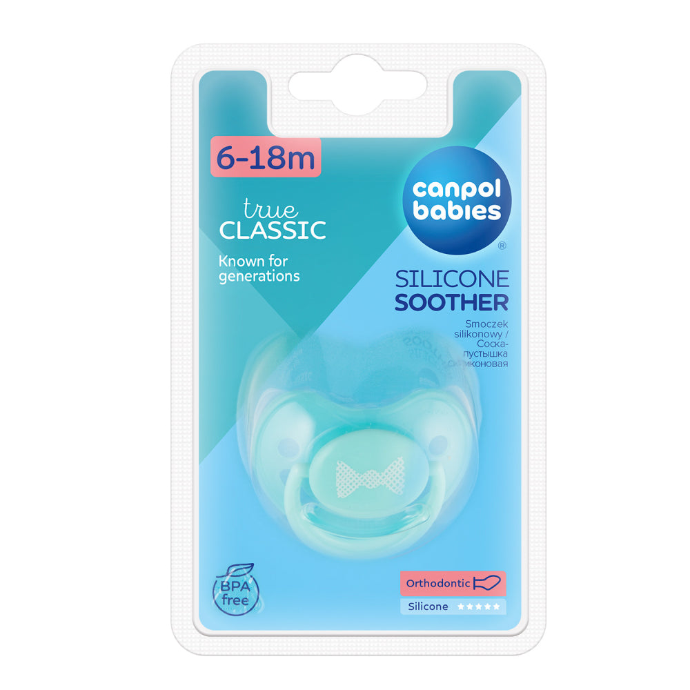 Canpol babies Szilikon anatómiai cumi 6-18hó PASTELS 1db