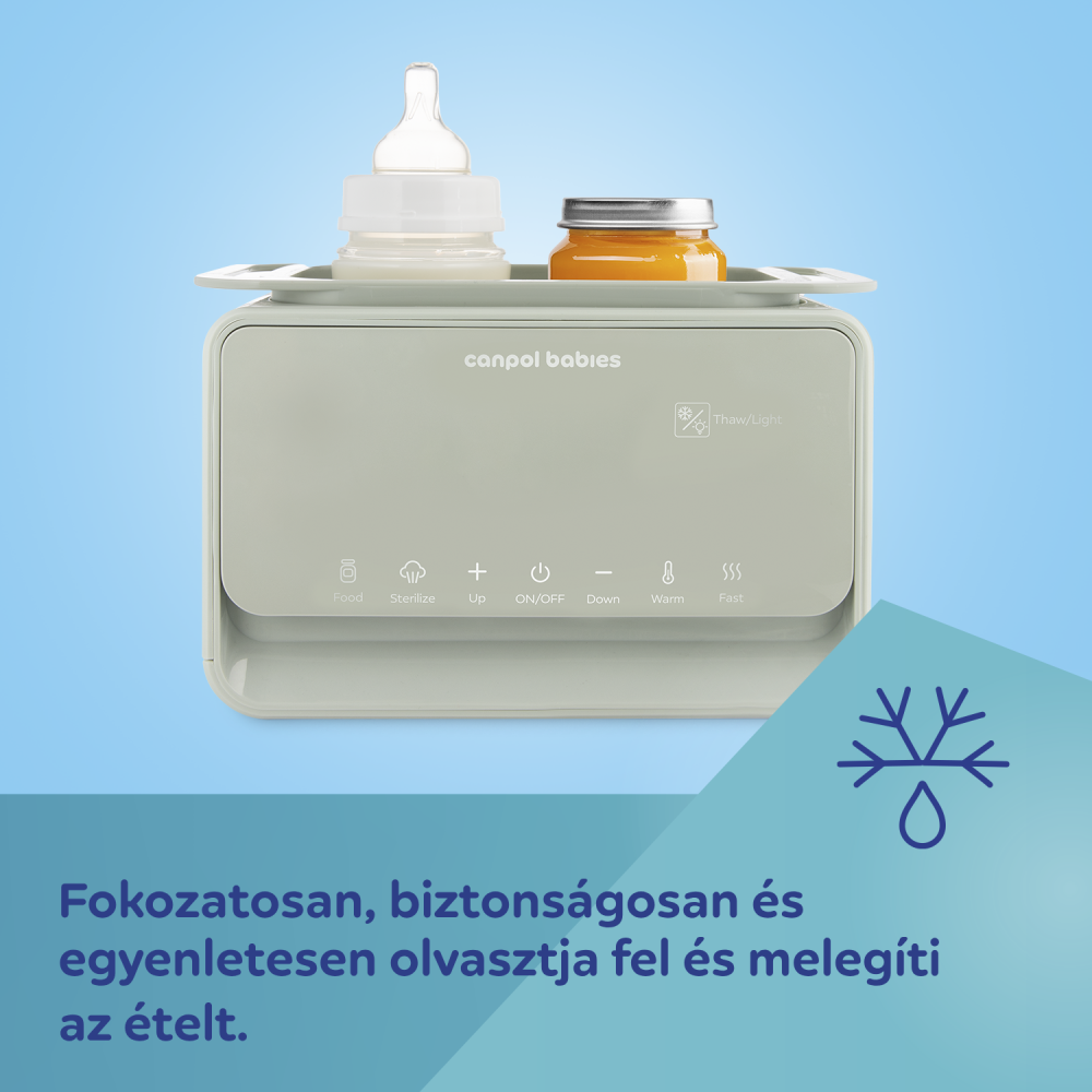 Canpol babies Dupla elektromos cumisüveg melegítő és sterilizáló 7az1ben