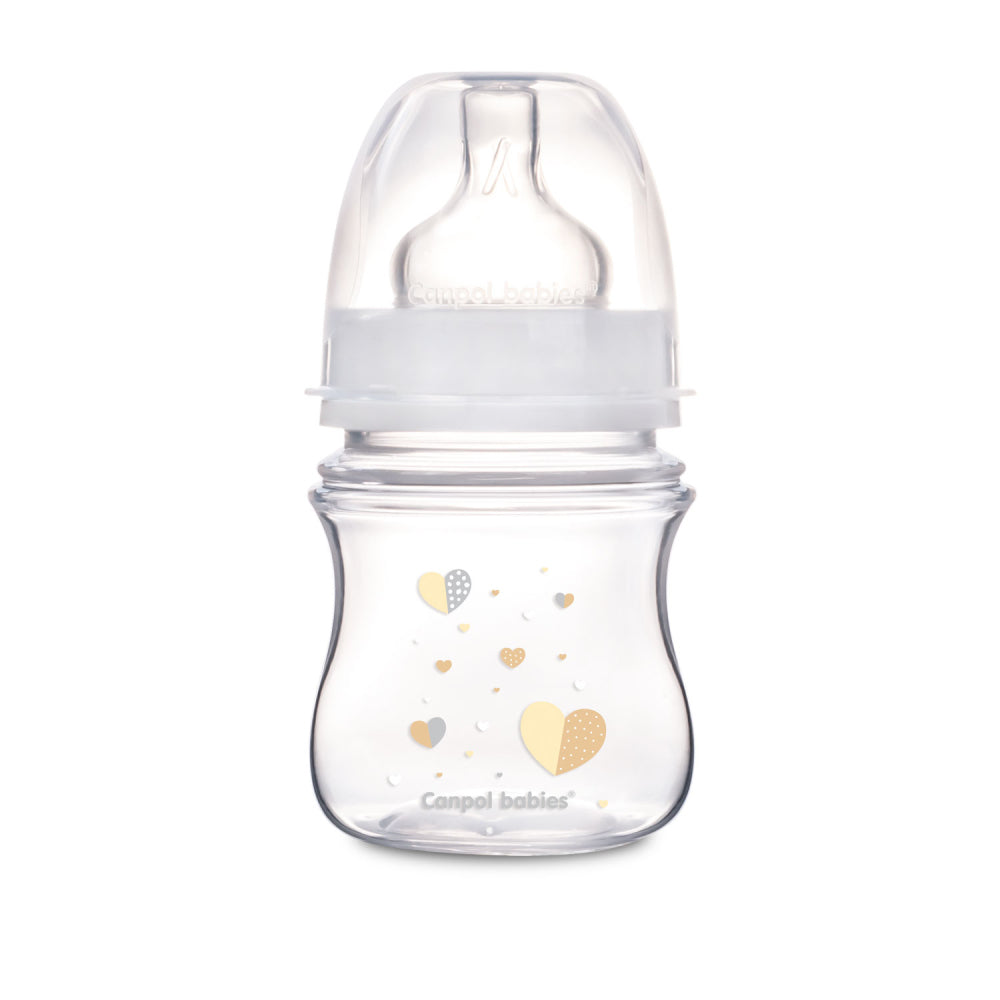 Canpol babies EasyStart anti-kólikás cumisüveg NEWBORN BABY 120ml bézs