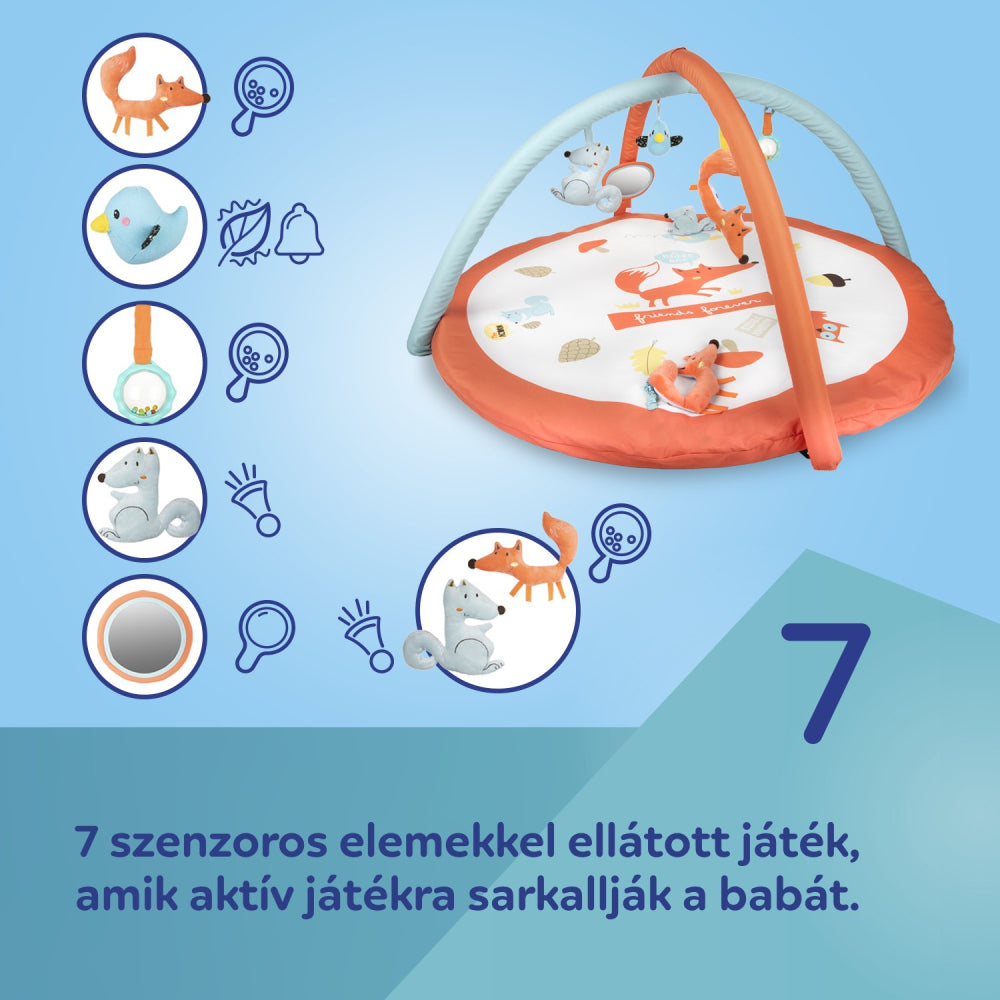 Canpol babies Fejlesztő játszószőnyeg FOX