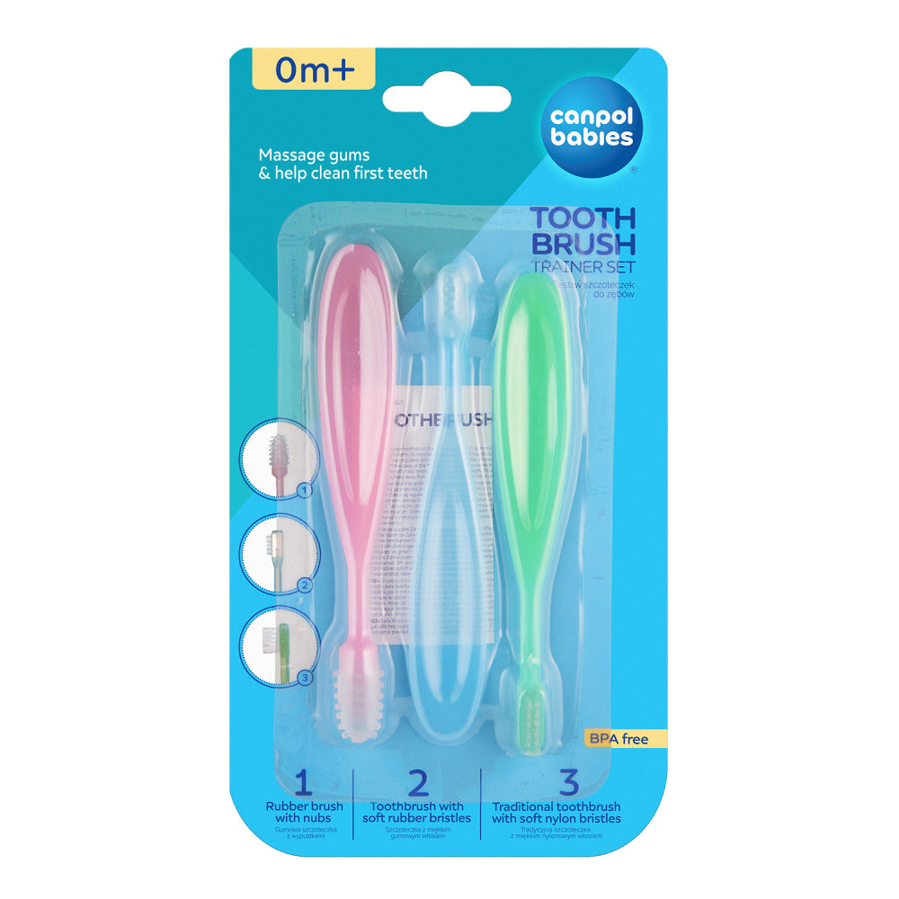 Canpol babies Fogkefe szett 3db