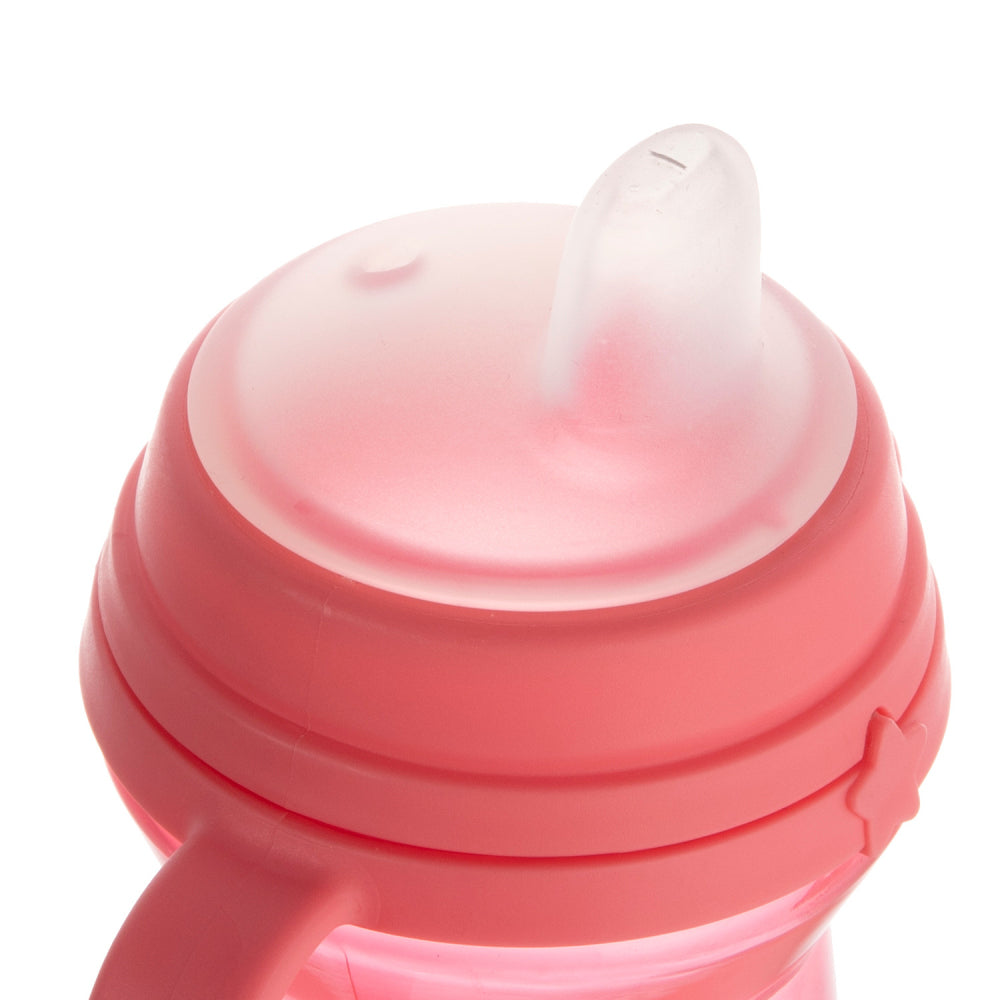 Canpol babies Itatópohár szilikonos ivócsőrrel FirstCup 250ml rózsaszín