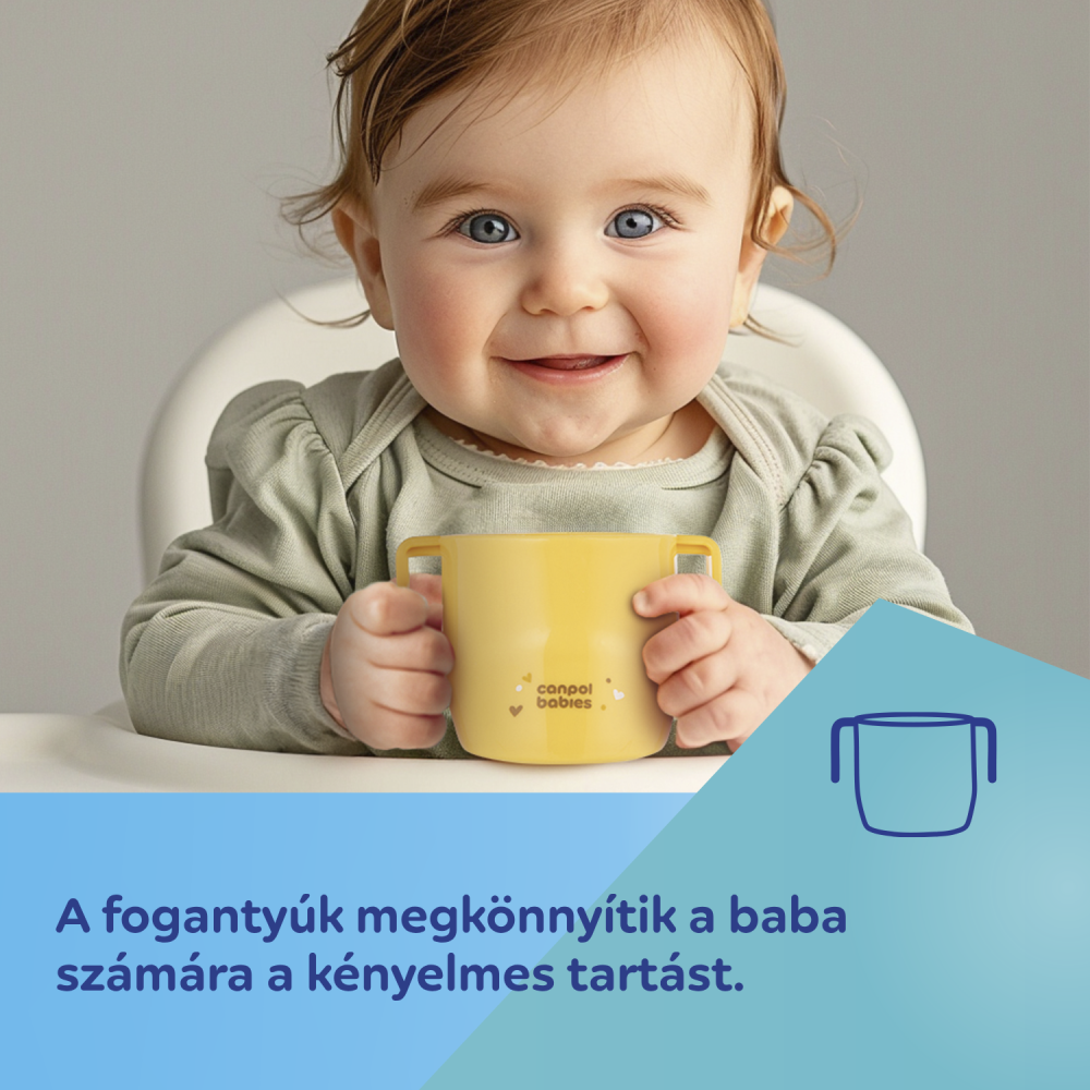Canpol babies Itatópohár SMART 180 ml 12hó+ türkiz