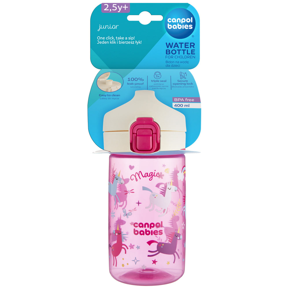 Canpol babies JUNIOR gyermek kulacs 400 ml rózsaszín