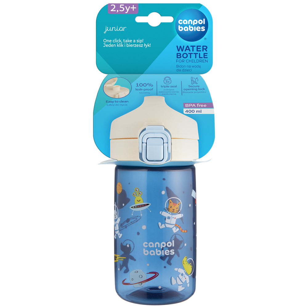 Canpol babies JUNIOR gyermek kulacs 400ml kék