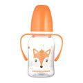 Canpol babies Keskeny nyakú cumisüveg fogantyúval CUTE ANIMALS 120ml róka
