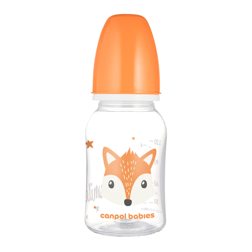 Canpol babies Keskenynyakú cumisüveg CUTE ANIMALS 120ml róka