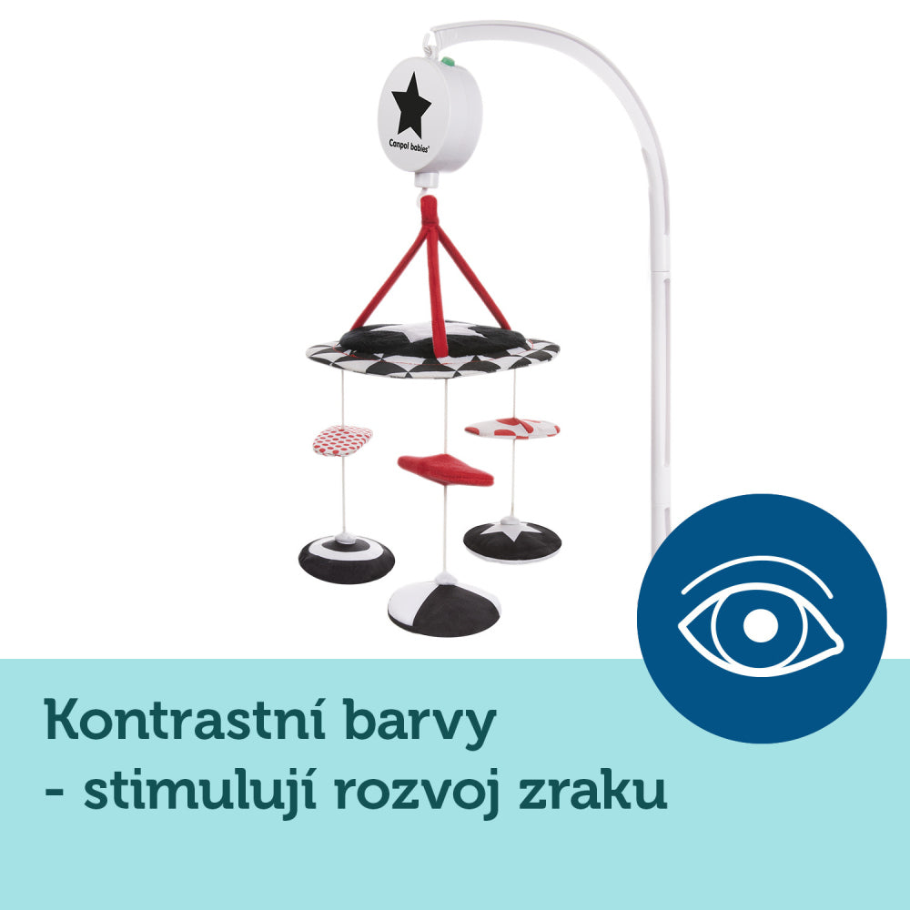 Canpol babies SENSORY kontrasztos plüss körhinta dallamokkal