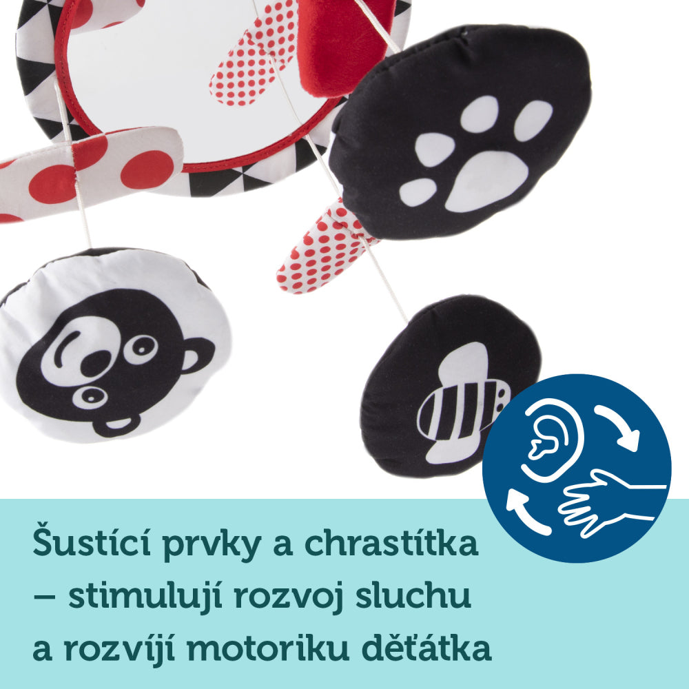 Canpol babies SENSORY kontrasztos plüss körhinta dallamokkal