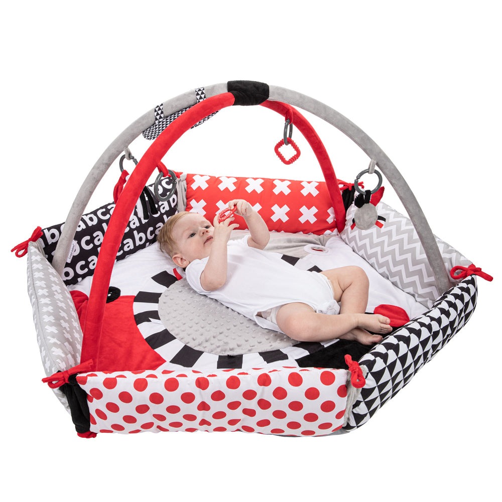 Canpol babies Kontrasztos játszószőnyeg peremmel SENSORY