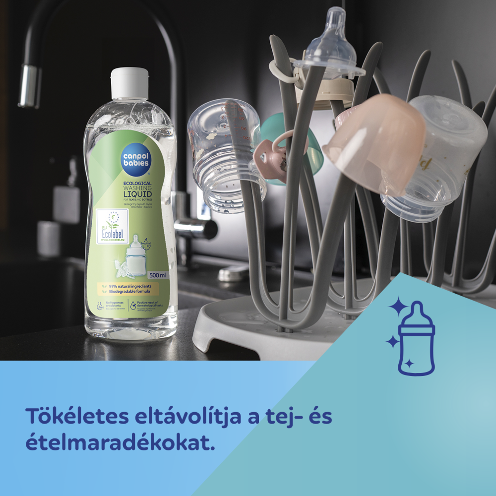 Canpol babies Környezetbarát mosogatószer cumisüvegekhez és etetőcumikhoz 500ml