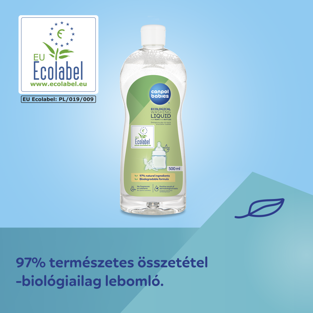 Canpol babies Környezetbarát mosogatószer cumisüvegekhez és etetőcumikhoz 500ml