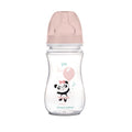 Canpol babies EasyStart anti-kólikás cumisüveg EXOTIC ANIMALS 240ml rózsaszín