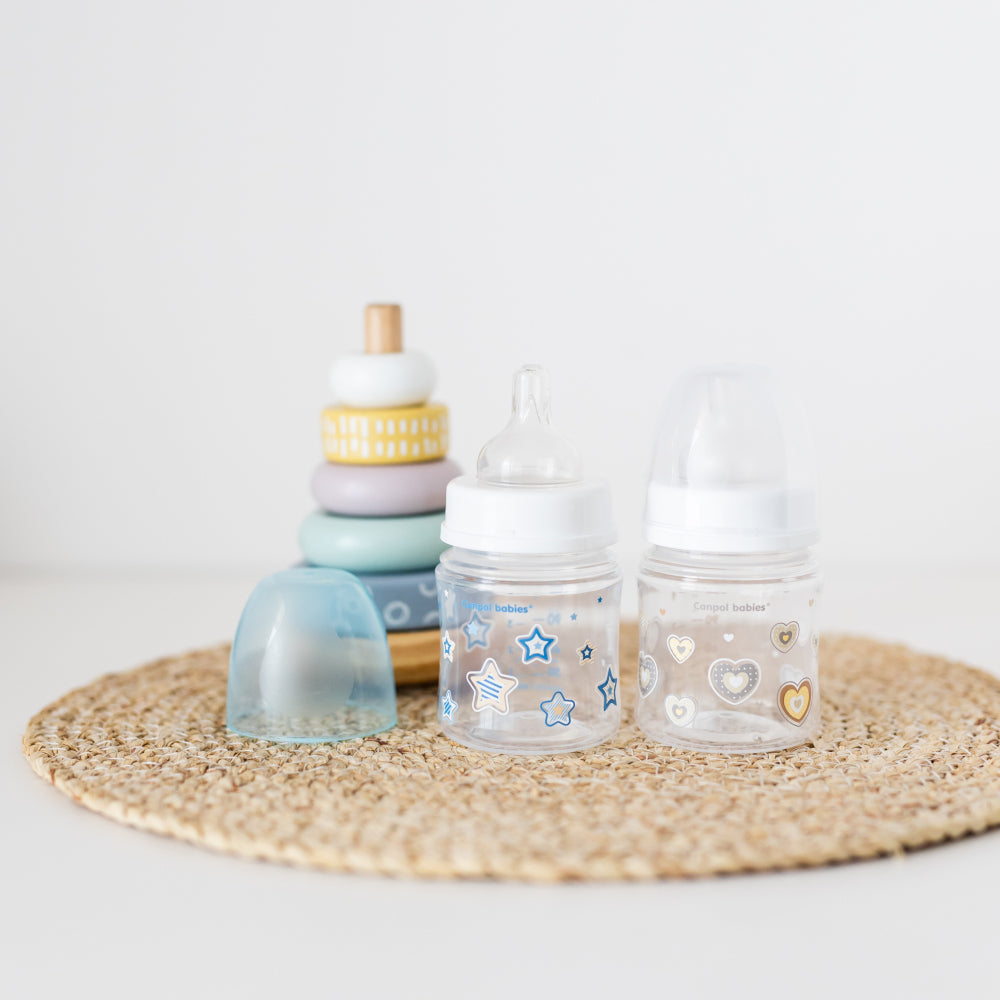 Canpol babies EasyStart anti-kólikás cumisüveg NEWBORN BABY 120ml kék