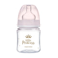 Canpol babies EasyStart anti-kólikás cumisüveg ROYAL BABY 120ml pink