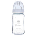 Canpol babies széles nyakú anti-kólikás cumisüveg ROYAL BABY 240ml kék