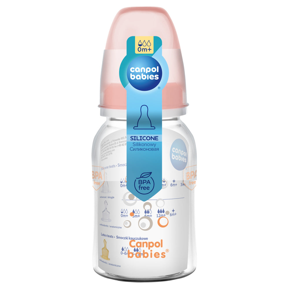Canpol babies LOVE&SEA keskeny nyakú üveg, 120ml